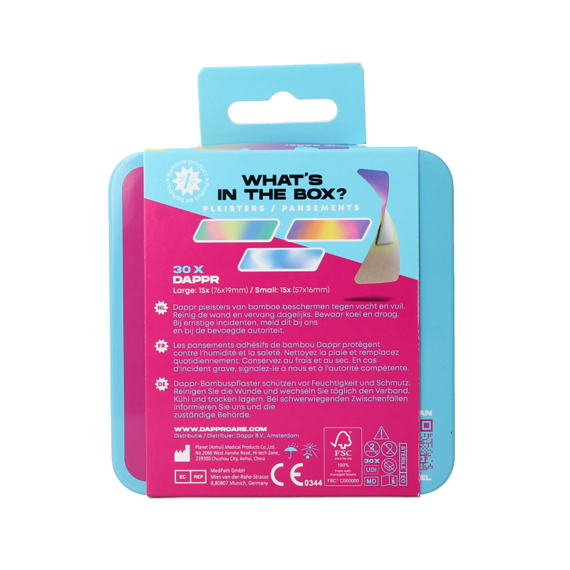 Dappr Tie dye pleisters 30 Stuks