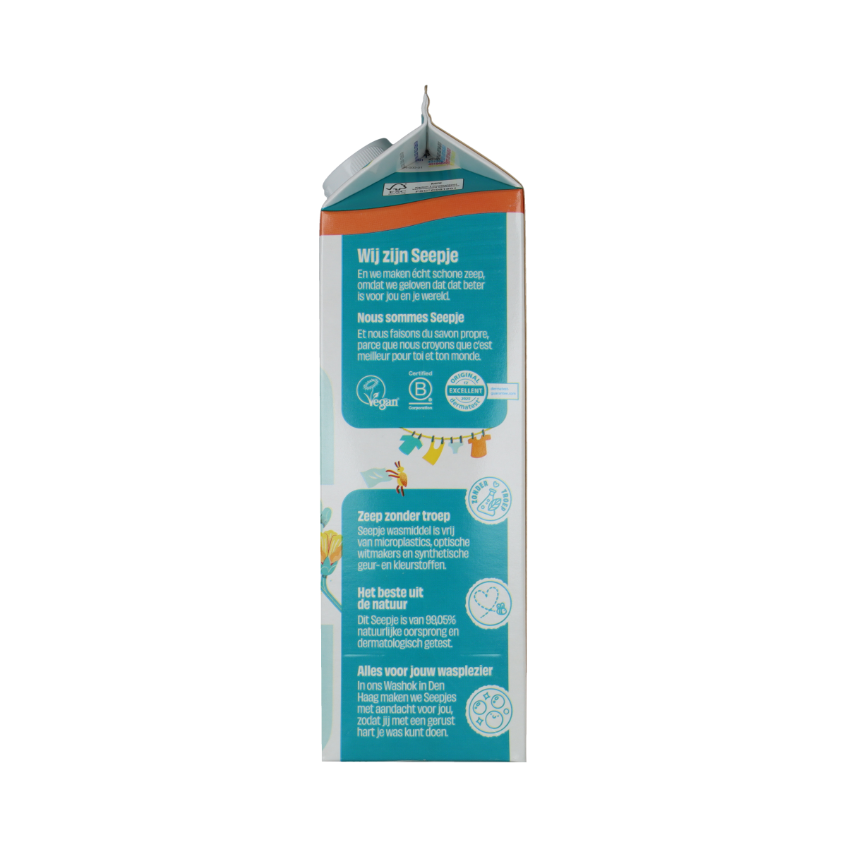 Seepje Wasmiddel universeel refill pak 945.00 Milliliter