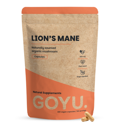 Goyu Lion's Mane Capsules 500mg bio 60.00 Vegetarische capsules