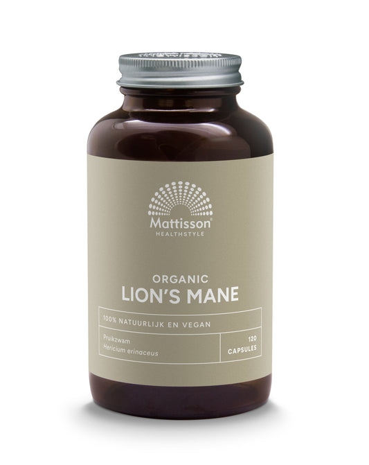 Mattisson Lion's mane 500mg bio 120 Vegetarische capsules