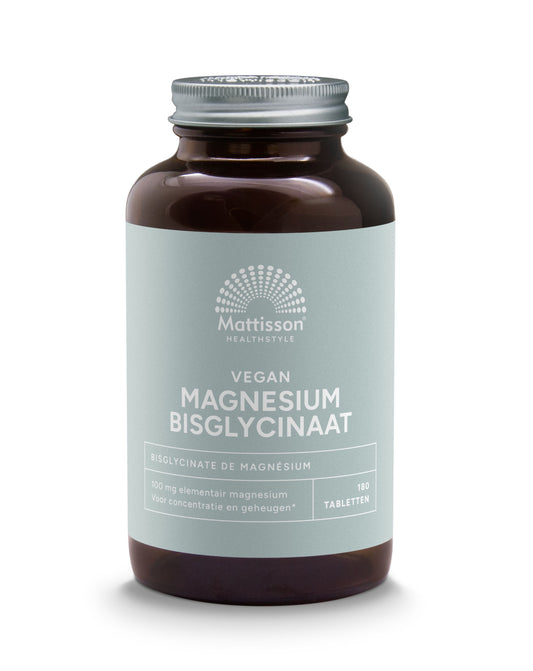 Mattisson Magnesium bisglycinaat 100mg taurine 180 Tabletten