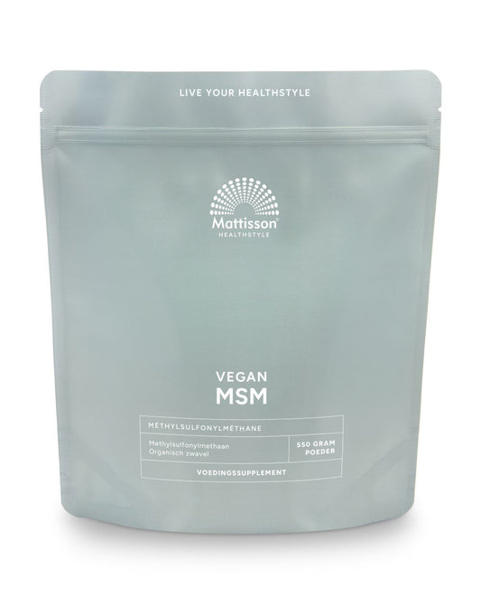 Mattisson Vegan MSM poeder pure 550.00 Gram