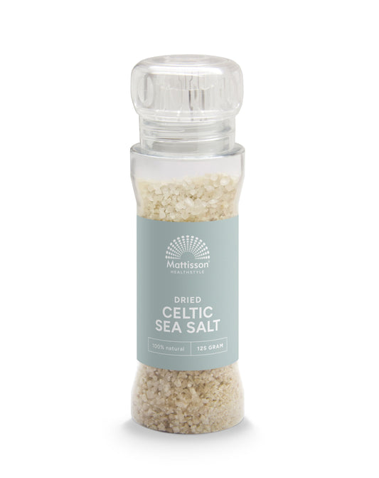 Mattisson Keltisch zeezout celtic sea salt gedroogd molen 125.00 Gram