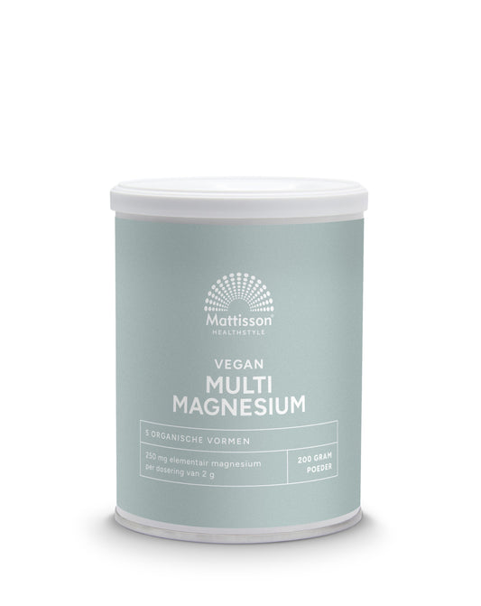 Mattisson Multi magnesium poeder vegan 200.00 Gram
