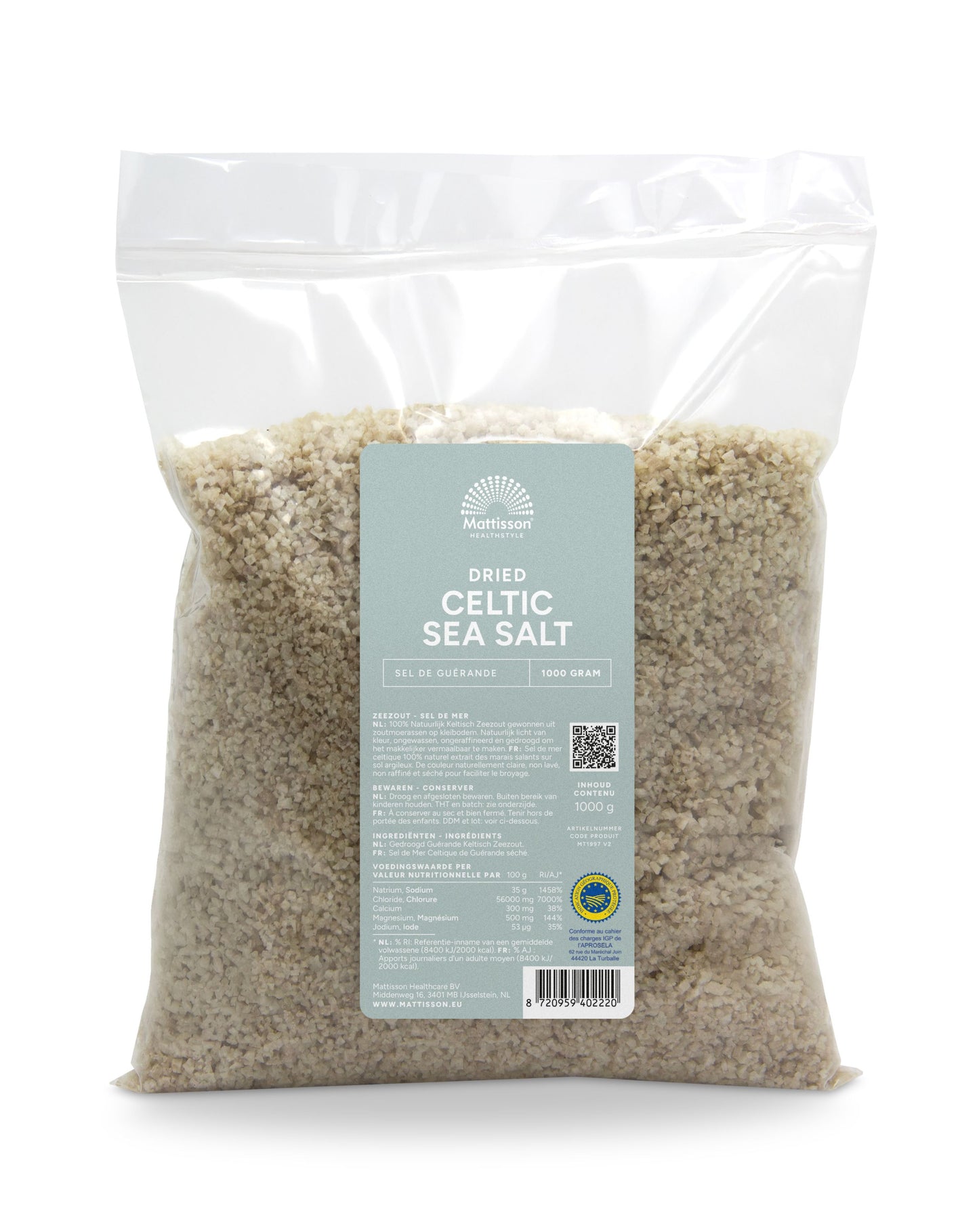 Mattisson Celtic sea salt gedroogd 1 Kilogram