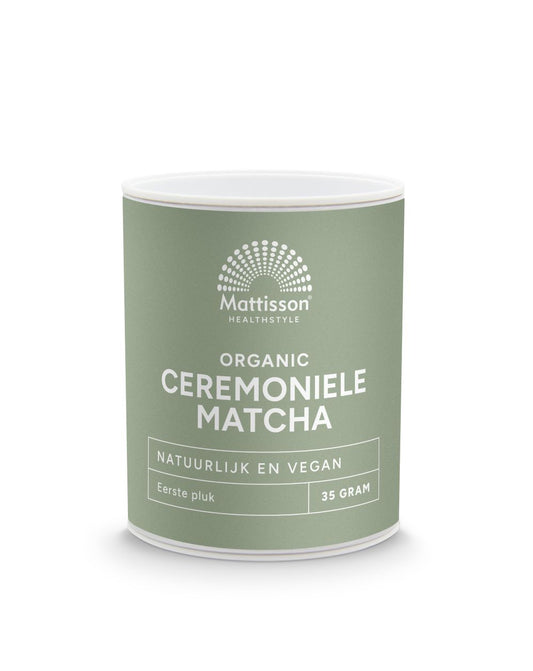 Mattisson Biologische ceremoniele matcha poeder 35.00 Gram