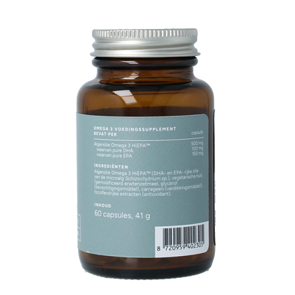 Mattisson Vegan omega 3 algenolie EPA 150mg&DHA 100mg 60.00 Capsules