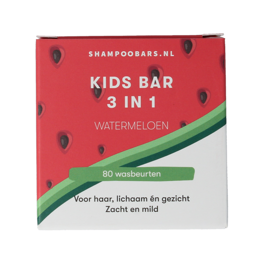 Shampoobars 3-in-1 Kids bar watermeloen 60 Gram