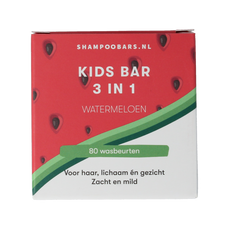Shampoobars 3-in-1 Kids bar watermeloen 60.00 Gram