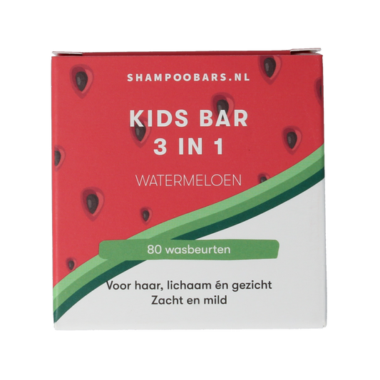 Shampoobars 3-in-1 Kids bar watermeloen 60.00 Gram