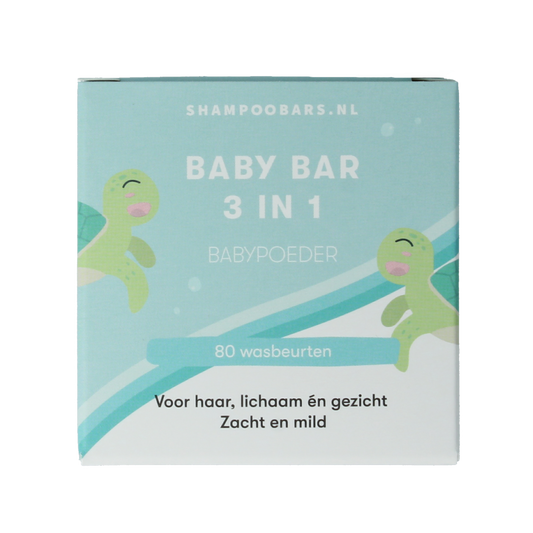 Shampoobars 3-in-1 Baby bar babypoeder 60 Gram