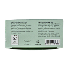 Shampoobars Mini shampoo & body bar eucalyptus & tea tree 20 Gram