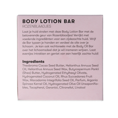 Shampoobars Body lotion bar rozenblaadjes 45 Gram