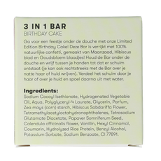 Shampoobars 3 in 1 bar birthday cake 60 Gram