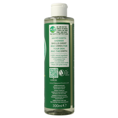 Happy Earth Douchegel bergamot cedarwood 300 Milliliter
