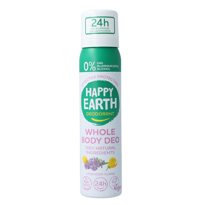 Happy Earth Deodorant bodyspray lavender ylang 100.00 Milliliter