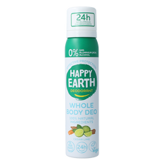 Happy Earth Deodorant bodyspray cedar lime 100.00 Milliliter