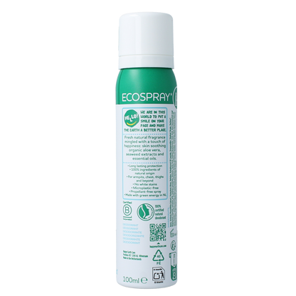 Happy Earth Deodorant bodyspray cedar lime 100.00 Milliliter