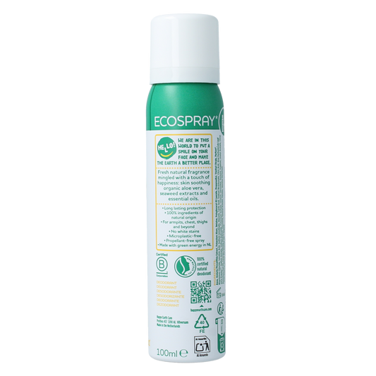 Happy Earth Deodorant bodyspray jasmine ho wood 100.00 Milliliter