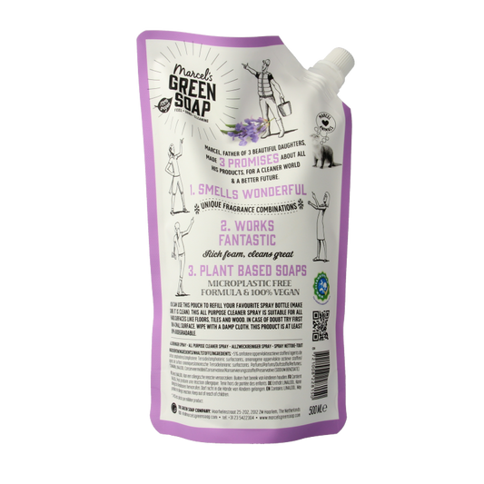 Marcel's Green Soap Allesreiniger lavendel & rozemarijn navulling 500 Milliliter
