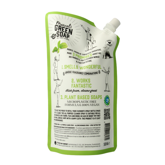 Marcel's Green Soap Allesreiniger spray basilicum & vertivert gras nav 500 Milliliter