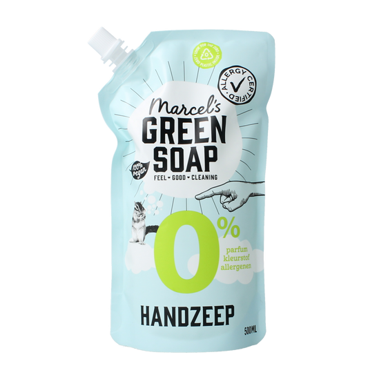 Marcel's Green Soap Handzeep 0% navulling 500.00 Milliliter