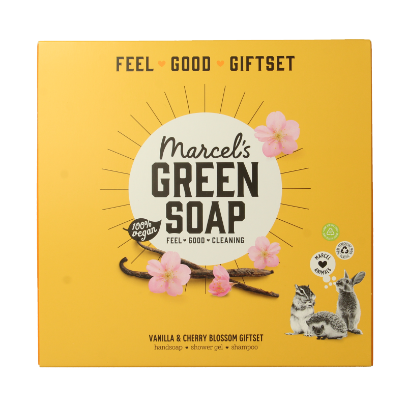 Marcel's Green Soap Giftset vanille & kersenbloesem 1 Set