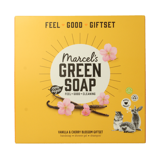 Marcel's Green Soap Giftset vanille & kersenbloesem 1 Set