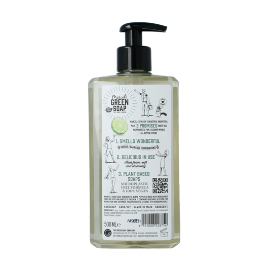 Marcel's Green Soap Handzeep bergamot & black pepper 500 Milliliter