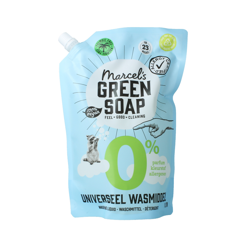 Marcel's Green Soap Wasmiddel universeel 0% navul 1 Liter