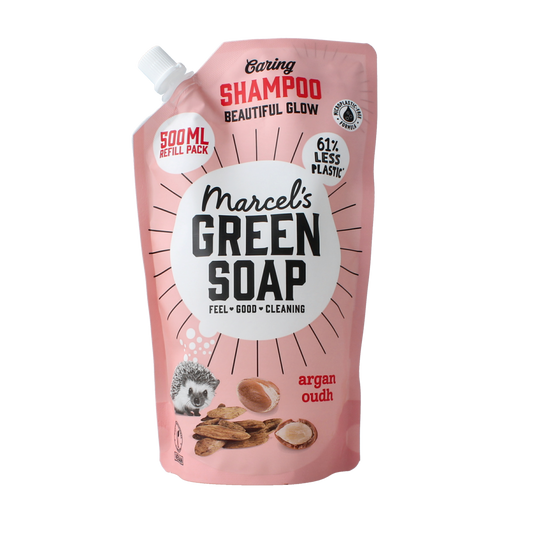 Marcel's Green Soap Shampoo argan & oudh navulling 500.00 Milliliter