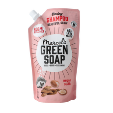 Marcel's Green Soap Shampoo argan & oudh navulling 500 Milliliter