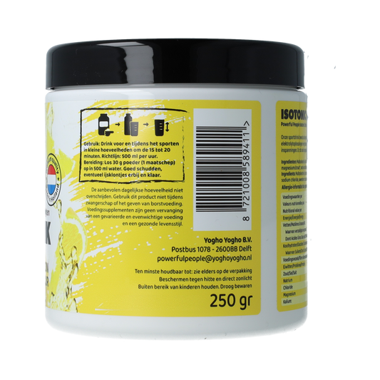 Powerful People  Isotonic drink powder lemon flavour 250.00 Gram
