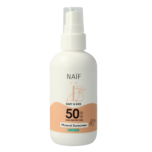 Naif Zon baby & kids spray parfumvrij SPF50 100 Milliliter