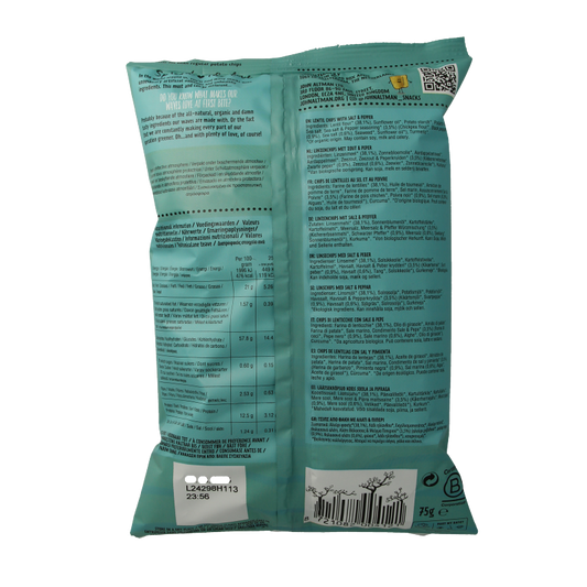 John Altman Linzen chips salt & pepper bio 75 Gram