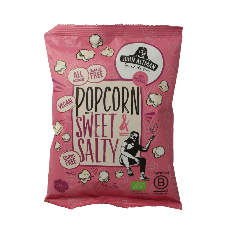 John Altman Popcorn sweet & salty bio 32 Gram