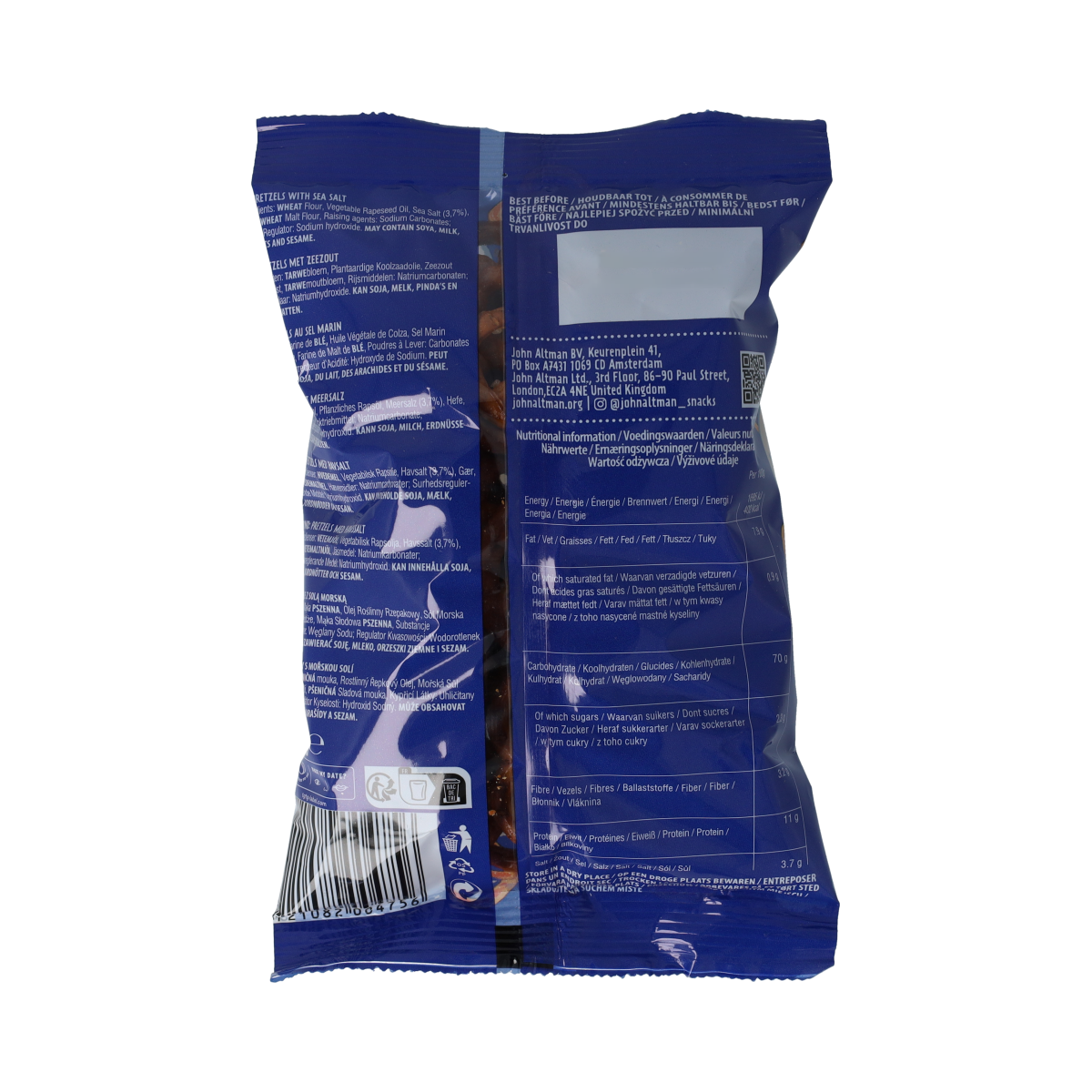 John Altman John Altman Pretzels Salt  60.00 Gram