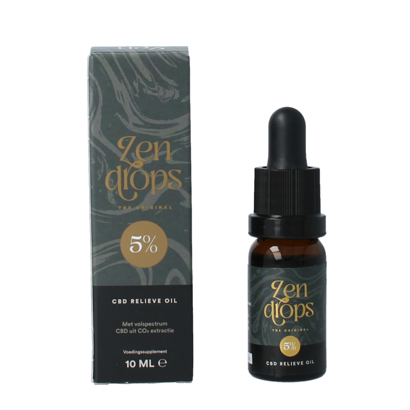 Zendrops CBD relieve oil original 5% 10 Milliliter