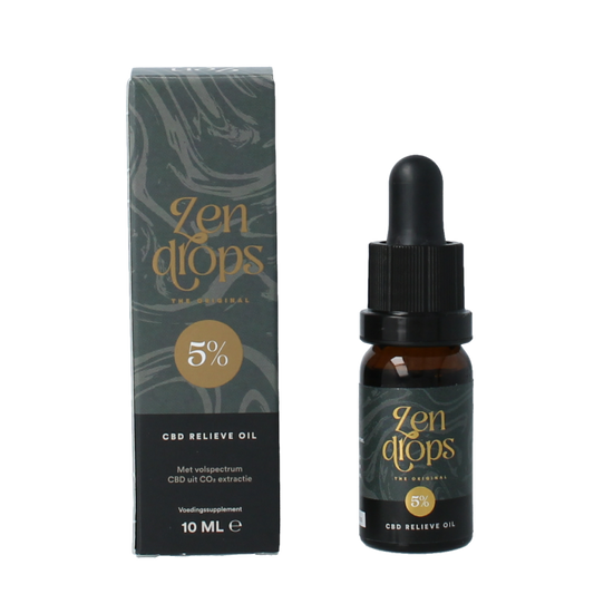 Zendrops CBD relieve oil original 5% 10 Milliliter