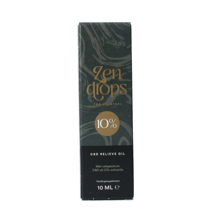 Zendrops CBD olie 10% hennepzaadolie 10.00 Milliliter