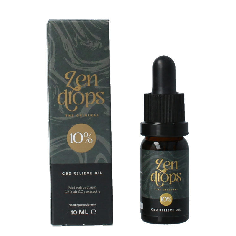 Zendrops CBD relieve oil original 10% 10 Milliliter