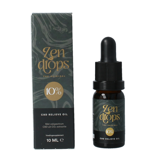Zendrops CBD relieve oil original 10% 10 Milliliter