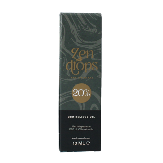 Zendrops CBD relieve oil original 20% 10 Milliliter