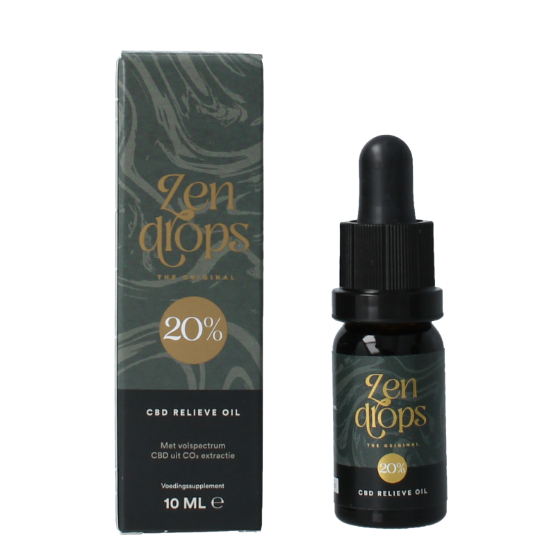 Zendrops CBD relieve oil original 20% 10 Milliliter