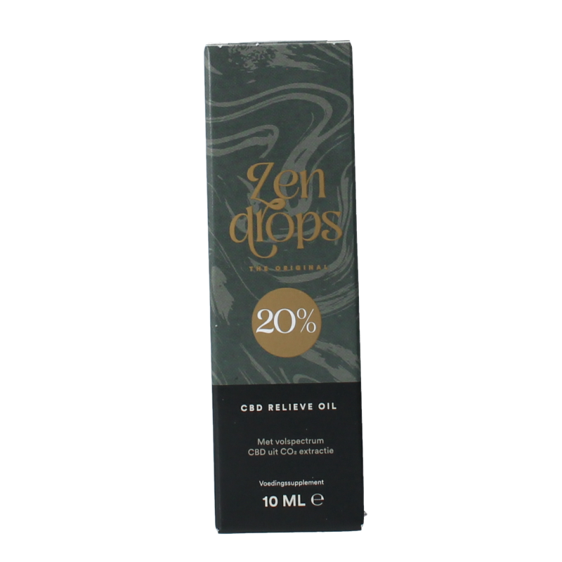Zendrops CBD relieve oil original 20% 10 Milliliter