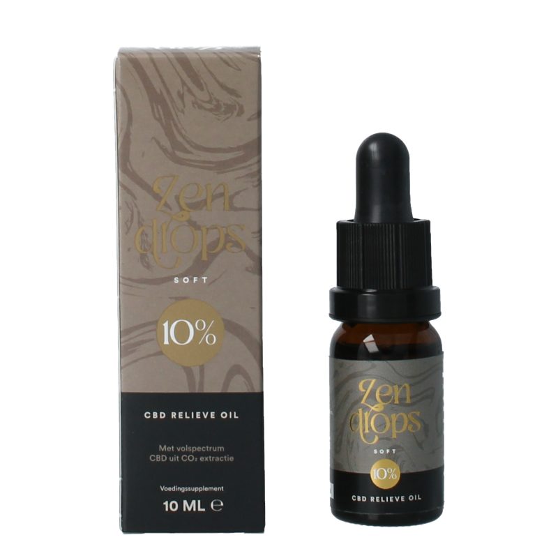 Zendrops CBD relieve oil soft 10% 10 Milliliter