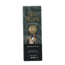 Zendrops CBD olie paarden 10% hennepzaadolie 30 Milliliter