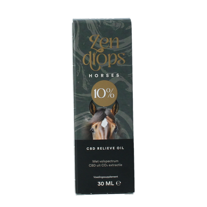 Zendrops CBD olie paarden 10% hennepzaadolie 30.00 Milliliter