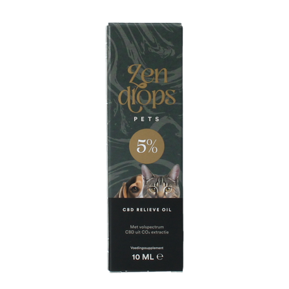 Zendrops CBD olie huisdieren 5% 10.00 Milliliter