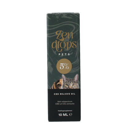 Zendrops CBD olie huisdieren 5% 10.00 Milliliter